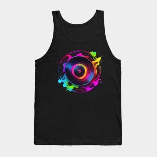 neon vinyl plate Tank Top